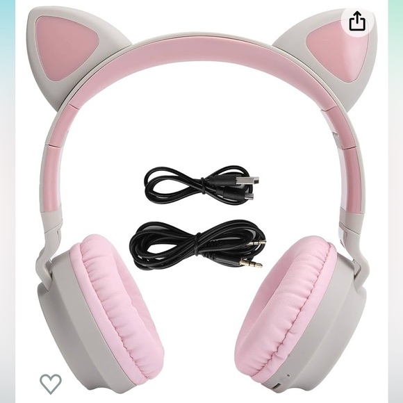Wireless Cat Ear Headphones with Microphone - Picture 11 of 16